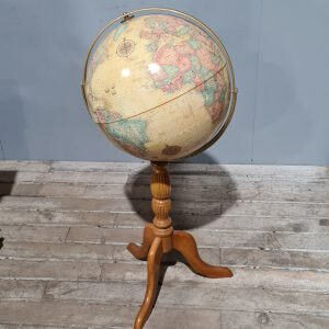 Vintage World Globe on Floor Stand