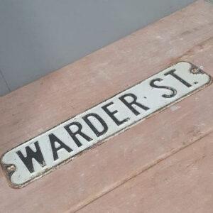 Warder Street American Street Sign