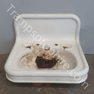 Vintage Cast Iron Enamel Bathroom Sink