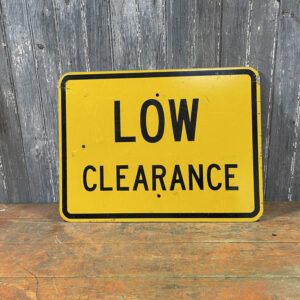 Low Clearance Road Sign