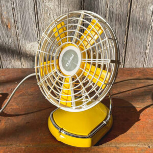Yellow Plastic Desk Fan