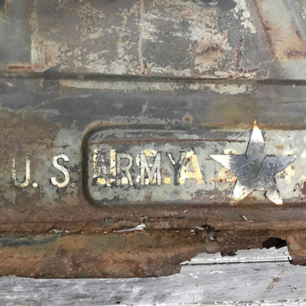 Vintage US Army Truck Tailgate