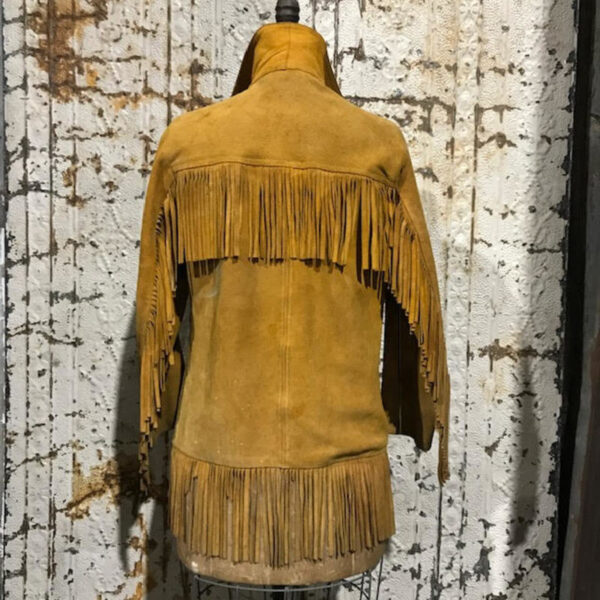 Vintage Fringed Suede Western Cowboy Jacket