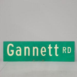 Gannett Road Street Sign