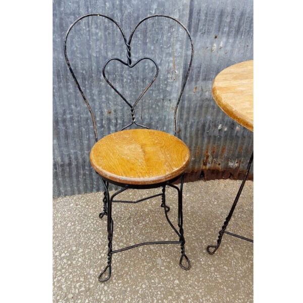 Vintage Ice Cream Parlour Table & 4 Chairs