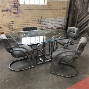 Milo Baughman Dining Table and Chairs