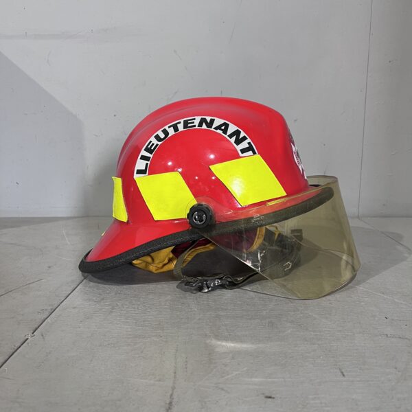 Red Lieutenant Fire Helmet