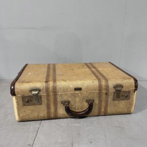 Striped Tweed Oshkosh Suitcase