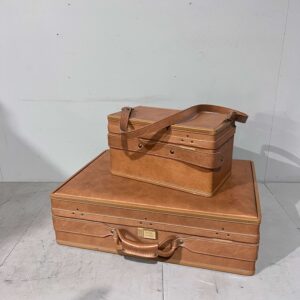 Vintage Tan Hartmann Suitcases Set