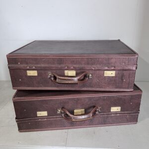 Brown Vintage Hartmann Suitcases