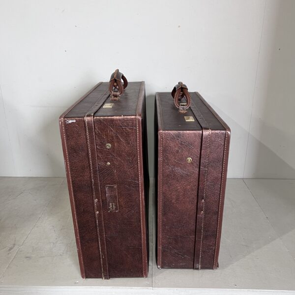 Brown Vintage Hartmann Suitcases