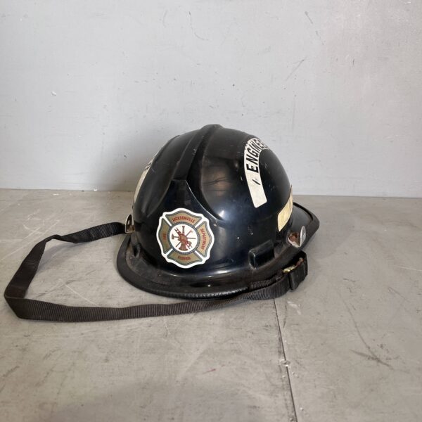 Black Fireman's Helmet