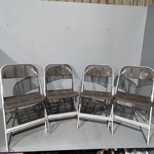 Brown Metal Folding Chairs