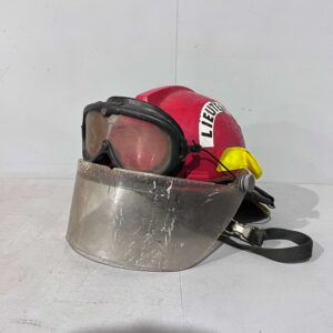 Red American Fire Fighter Helmet