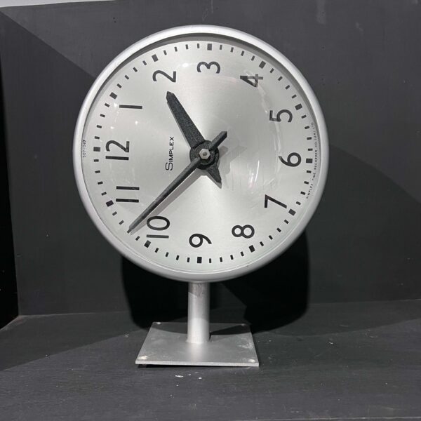 Silver Simplex Wall Clock