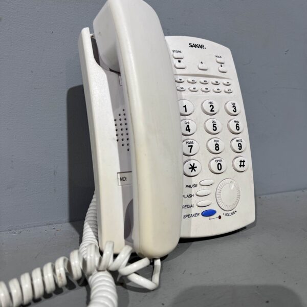 White Land Line Telephone