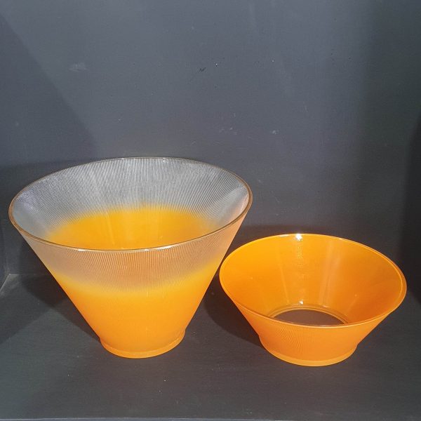 Orange Blendo Punch Bowl Set