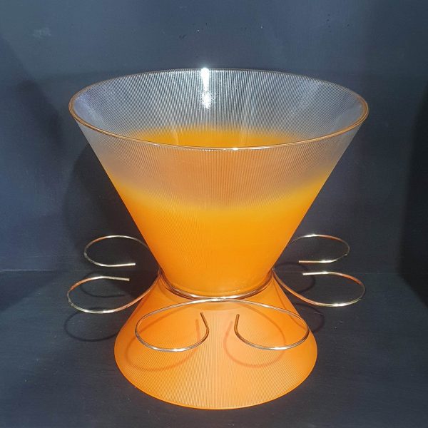Orange Blendo Punch Bowl Set