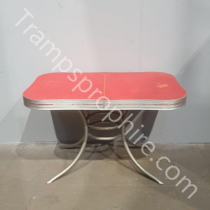 Red Diner Table