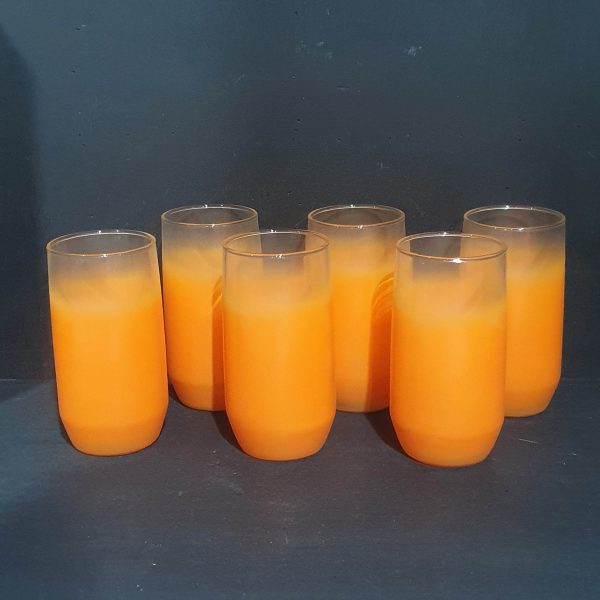 Orange Blendo Glasses Set