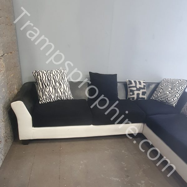 Black and White Sofa Set
