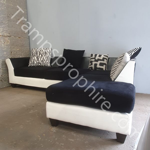 Black and White Sofa Set