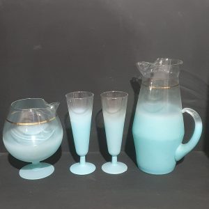 Blue Blendo Glass Set