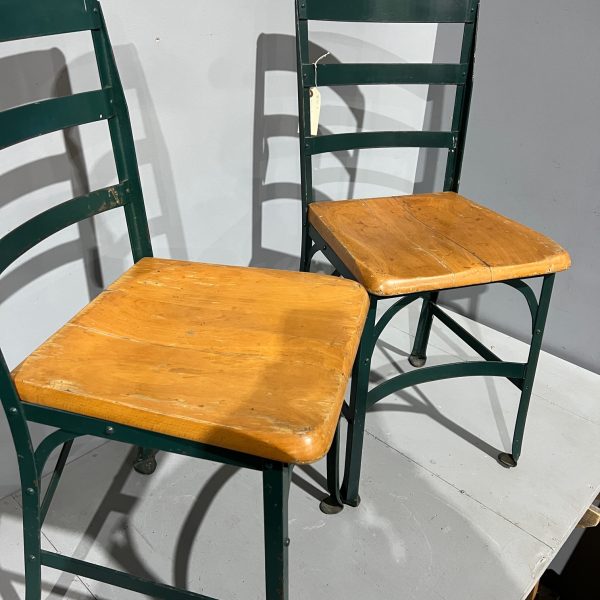 Green Metal Chairs