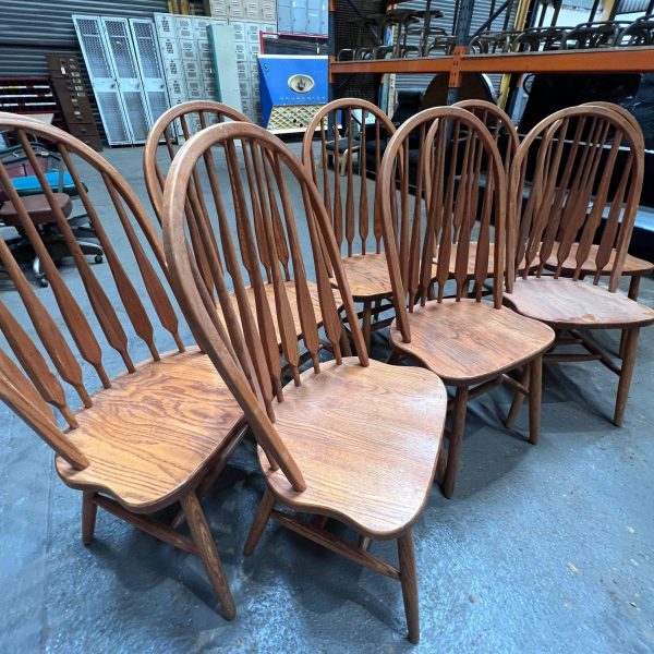 Wooden Arrow Back Chairs