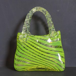 Green Glass Handbag Ornament