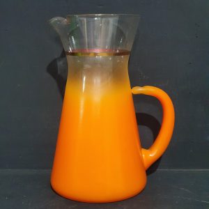 Orange Blendo Glass Pitcher
