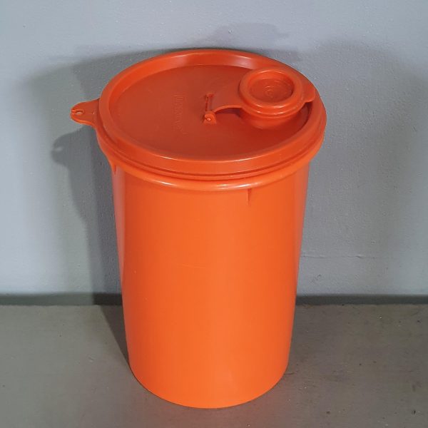 Orange Tupperware Container