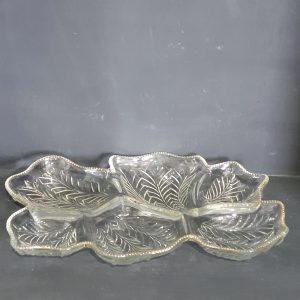 Glass Hors D'oeuvres Plate