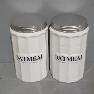 Oatmeal Kitchen Canisters