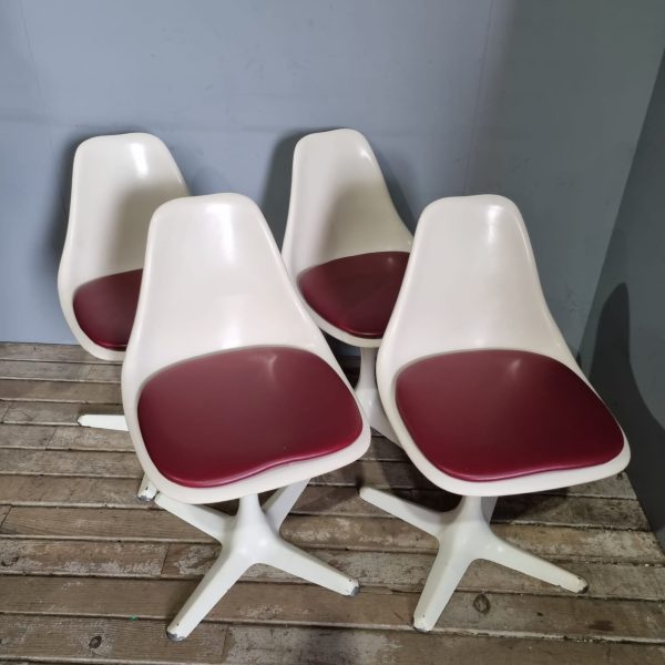 White and Red Burke Chairs
