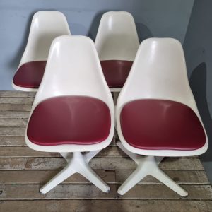 White and Red Burke Chairs