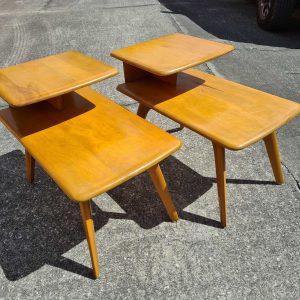 Wooden Mid-Century Side Tables