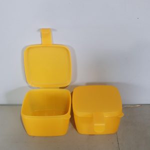 Yellow Tupperware Boxes