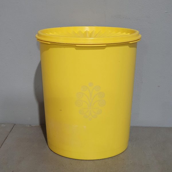 Yellow Tupperware Canister Set