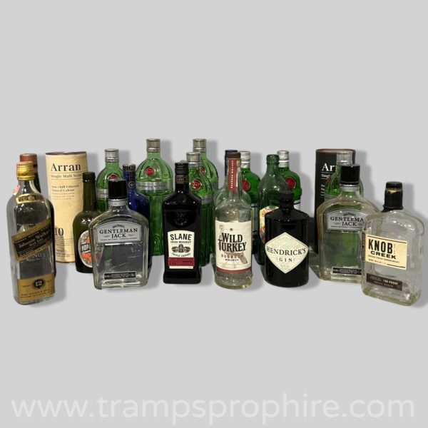 Mixed Spirit Bottles for Back Bar