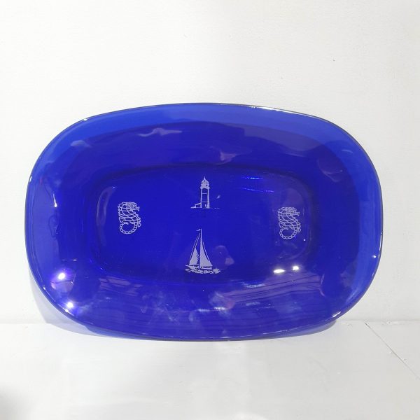 Blue Nautical Themed Plate