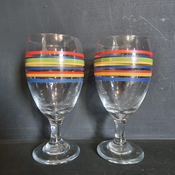 Striped Coloured Glasses