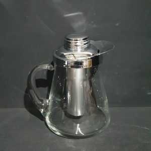 Metal and Glass Drinks Pitcher