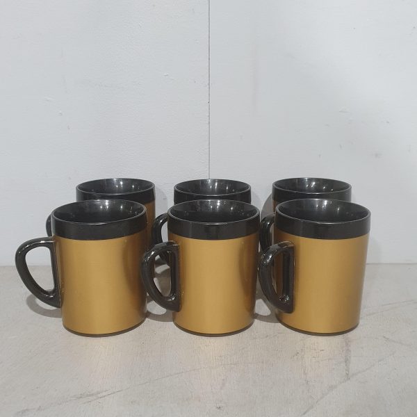 Gold Westbend Coffee Jugs & Mugs Set