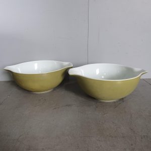 Green Pyrex Bowls