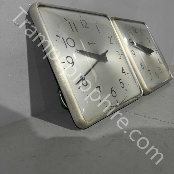 Square Grey Wall Clocks