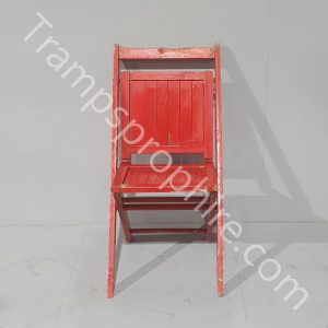 Red Folding Wooden Chair