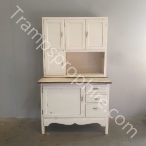 White Hoosier Kitchen Cabinet