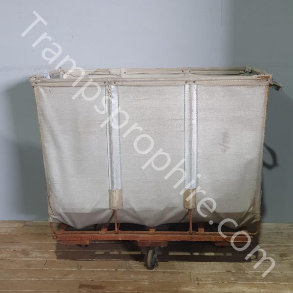 Industrial Canvas Laundry Cart