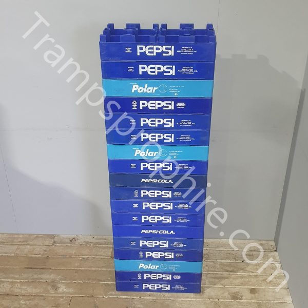 Blue Pepsi Crates
